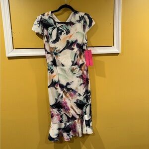 NWT stunning Betsey Johnson floral dress - size 10